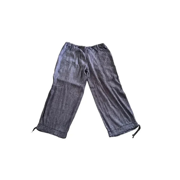 Max Studio Women's Cotton grey Drawstring Trouser Pants Size Medium - Picture 1 of 8